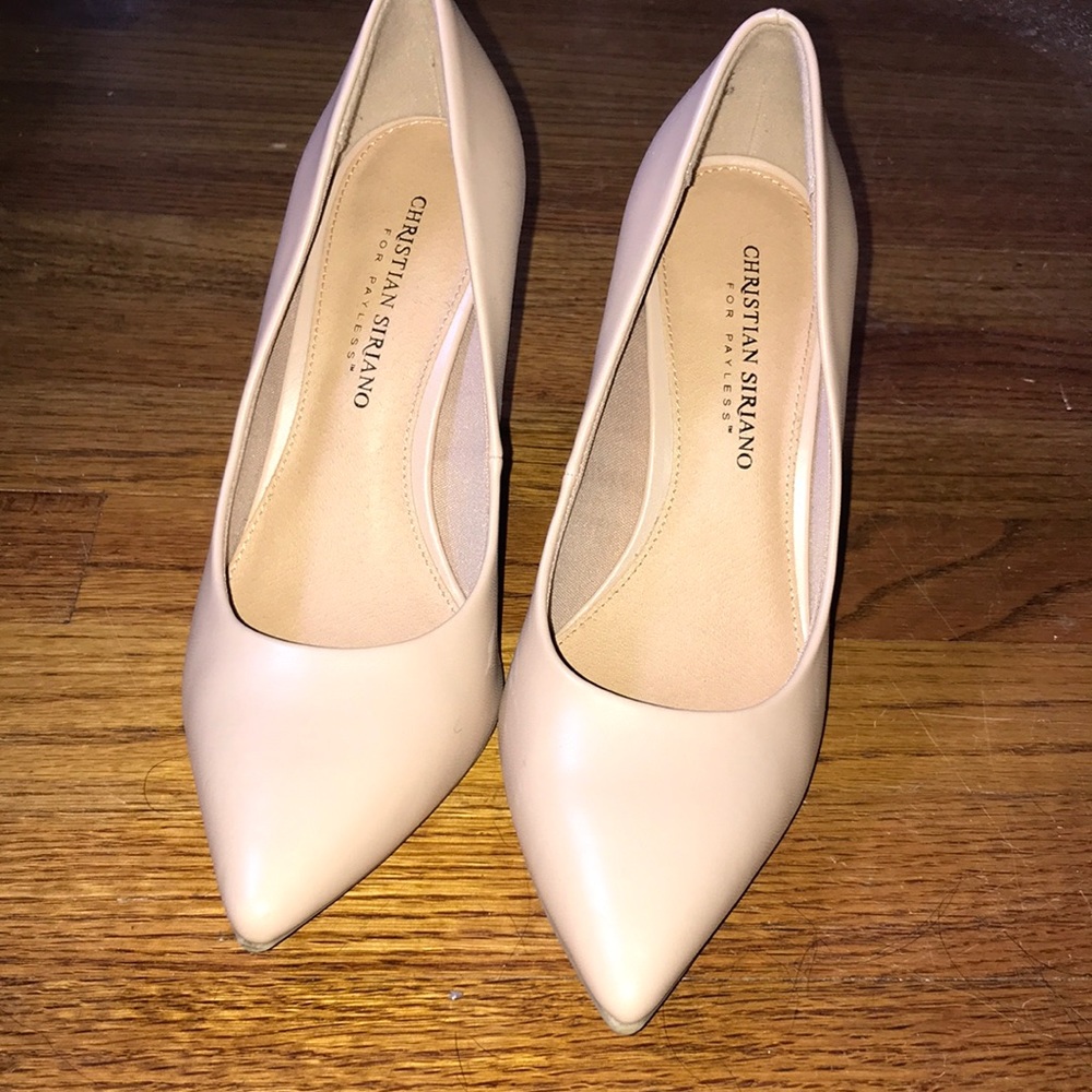 Christian Siriano for Payless Nude heels Size 7.5